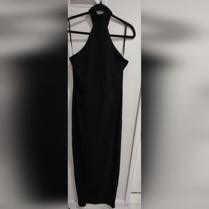 Lacey Formal Crepe Halter Dress